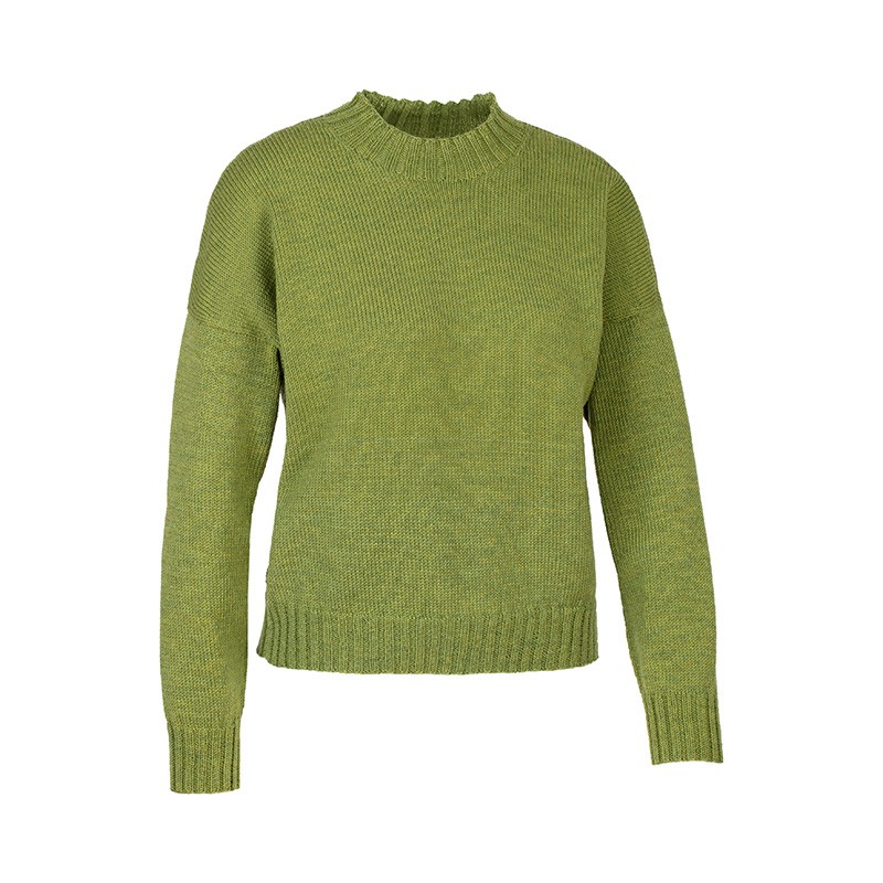 Strickmodell Marietta grün vorne