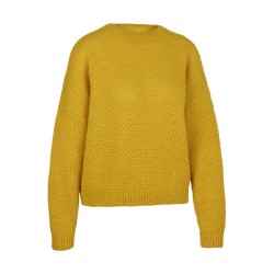 Strickmodell Marietta gelb vorne