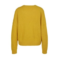 Strickmodell Marietta gelb hinten