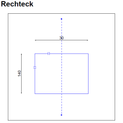 Skizze Rechteck