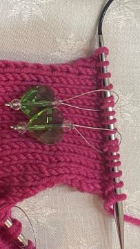 Schulter links mit Wendemaschen