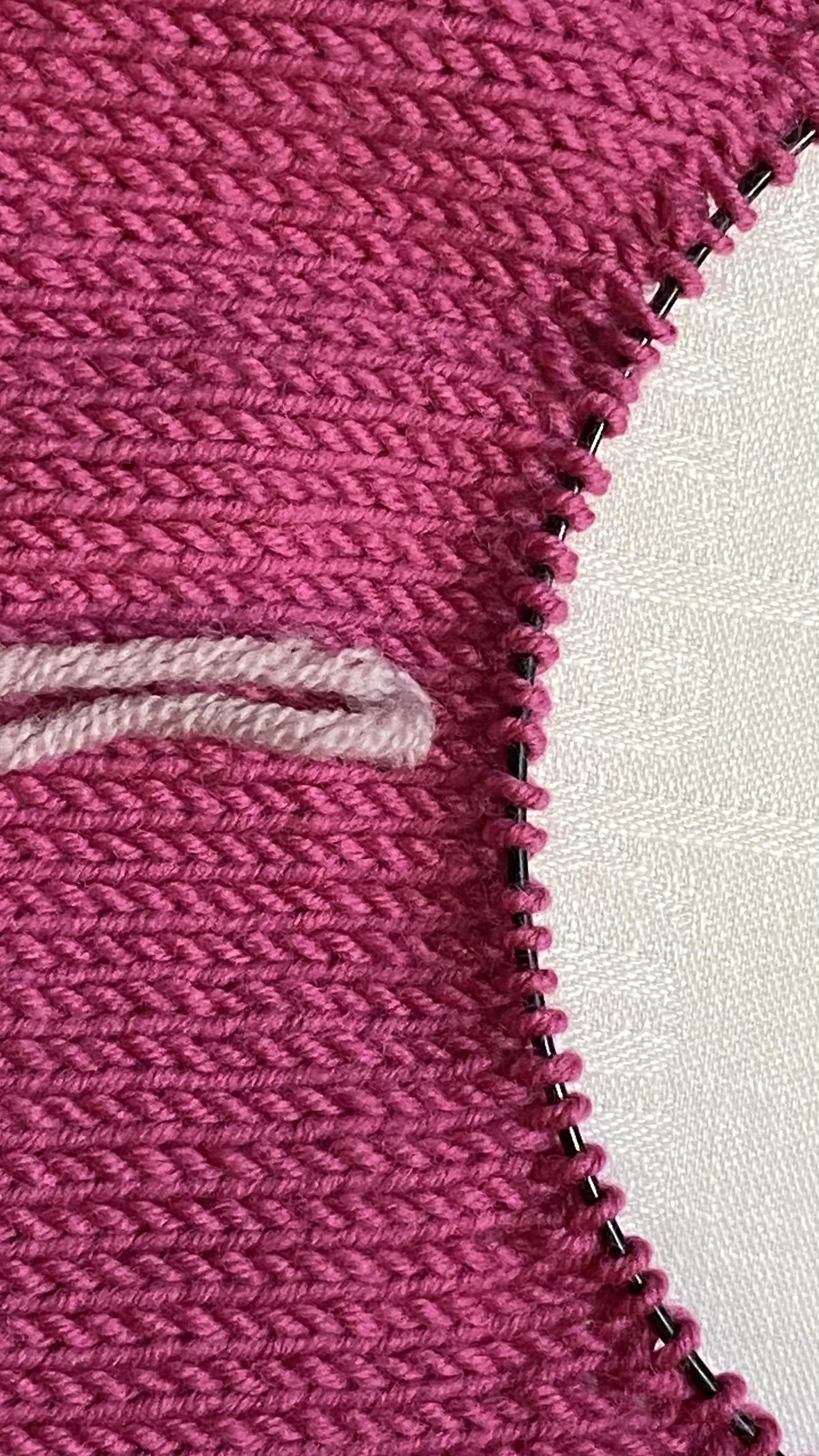 Halsausschnitt verkürzte Reihen abstricken