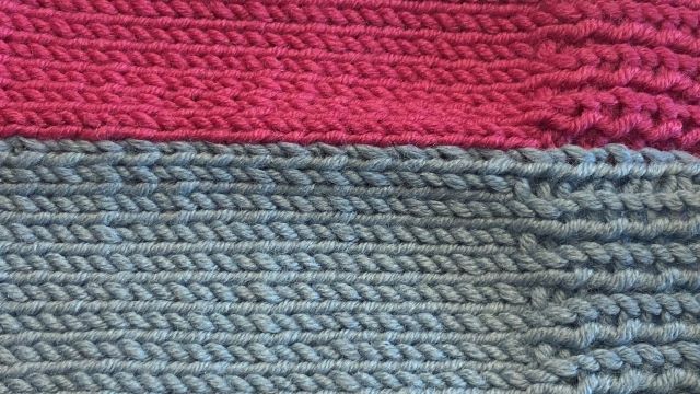 Naht Knötchenrand vorne