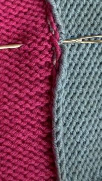 Abkettreihe auf Nahtrand hinten